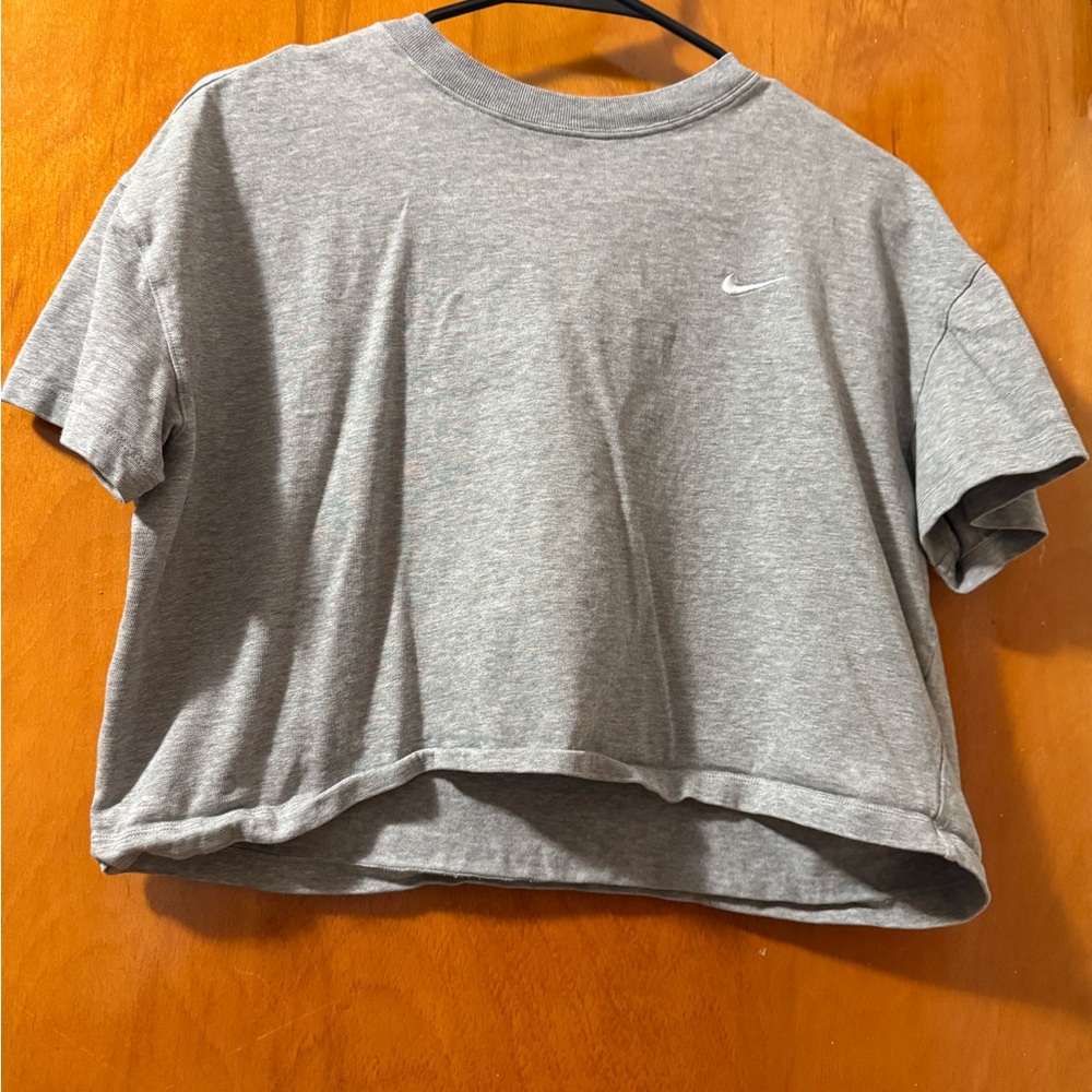 Nike Women's Heather Gray Crop Top